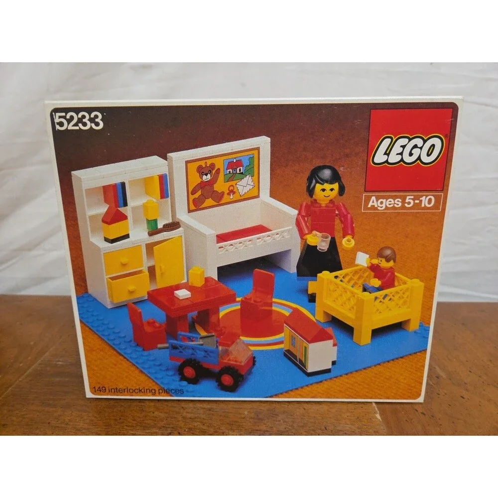 Lego Bedroom #5233 Homemaker Vintage 1970s Almost Complete